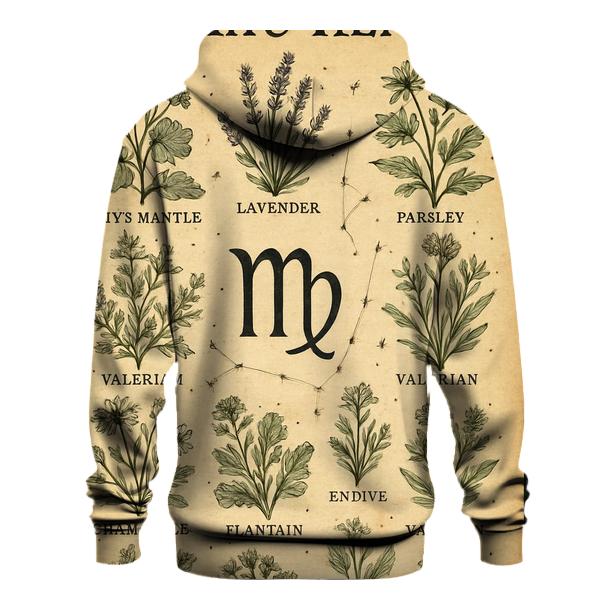 Virgo Celestial Herbarium Chart pullover hoodies