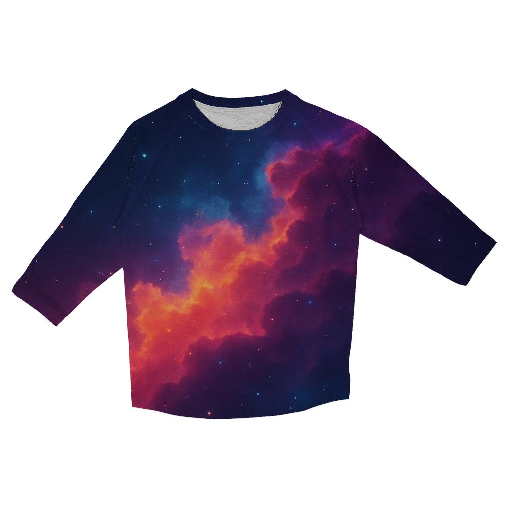 Nebula Drift Gradient Mirage stylish quarter sleeve tops