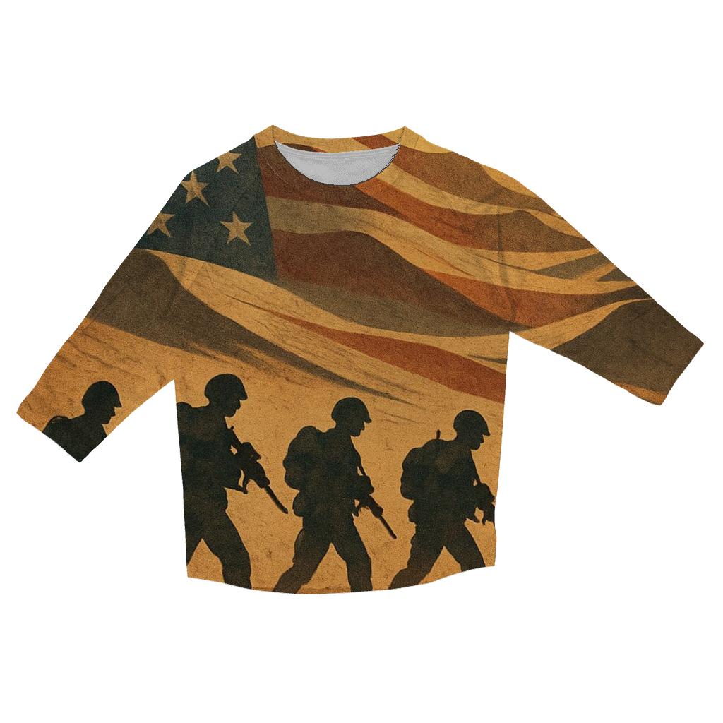 Desert Camo Starfront designer 3/4 sleeve blouses