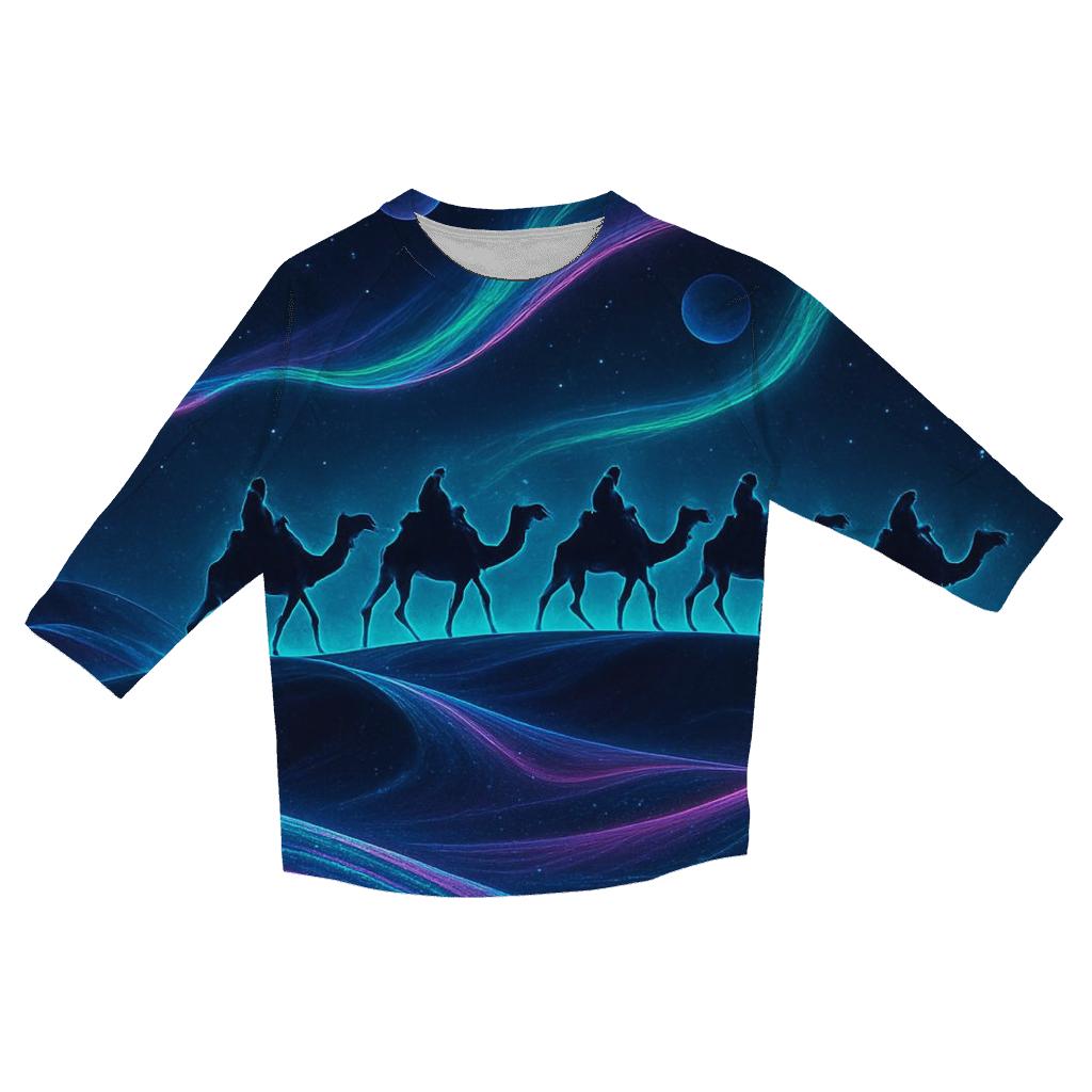 Neon Caravan Through The Star Dunes cotton quarter sleeve shirts