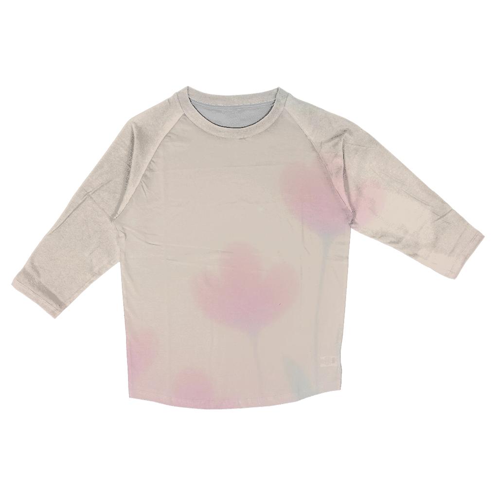 Pastel Mist Gradient Garden casual three quarter sleeve shirts