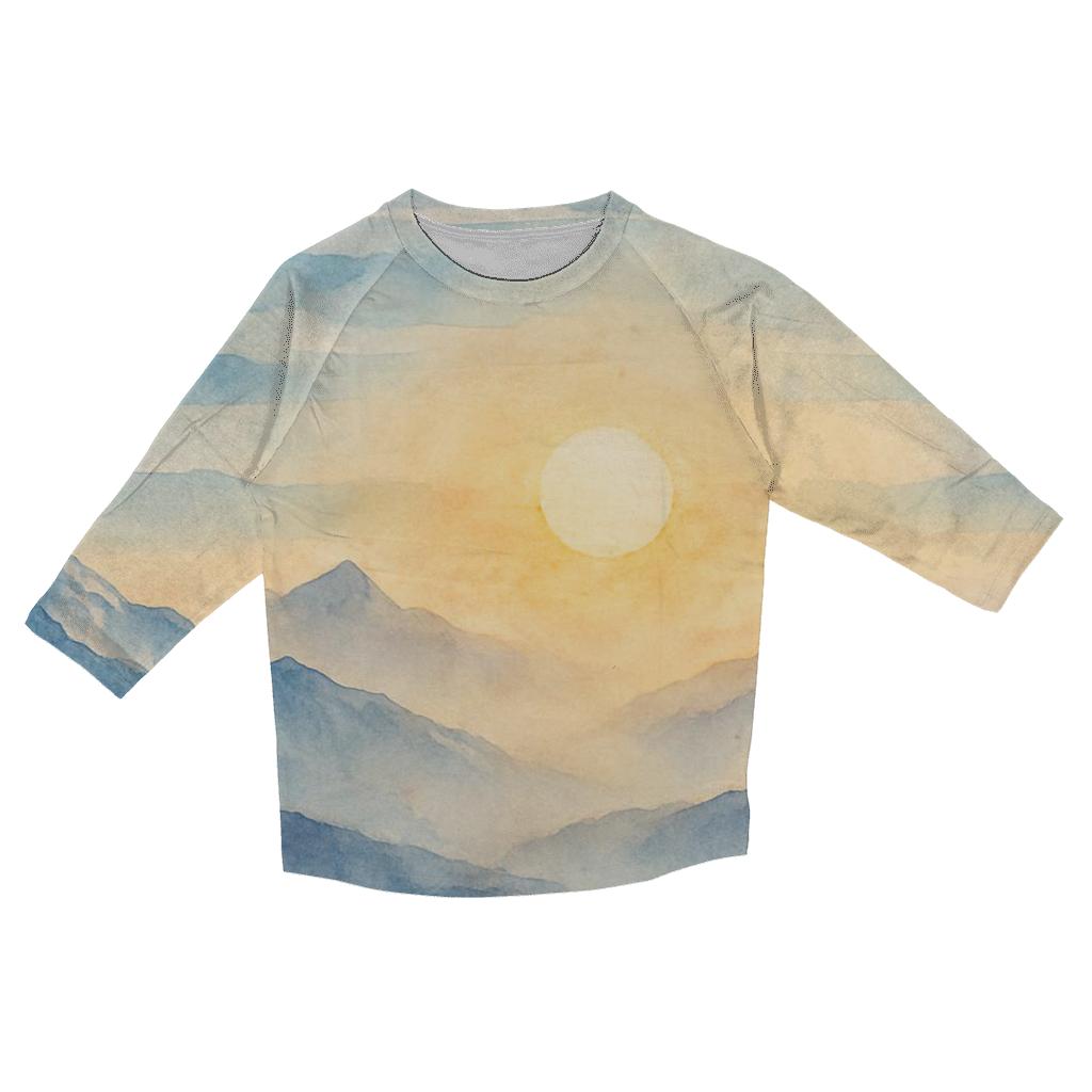 Argentinian Flag Andean Cloudscape stylish quarter sleeve tops
