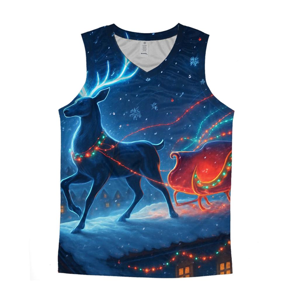 Midnight Reindeer Light Parade stylish racerback tanks