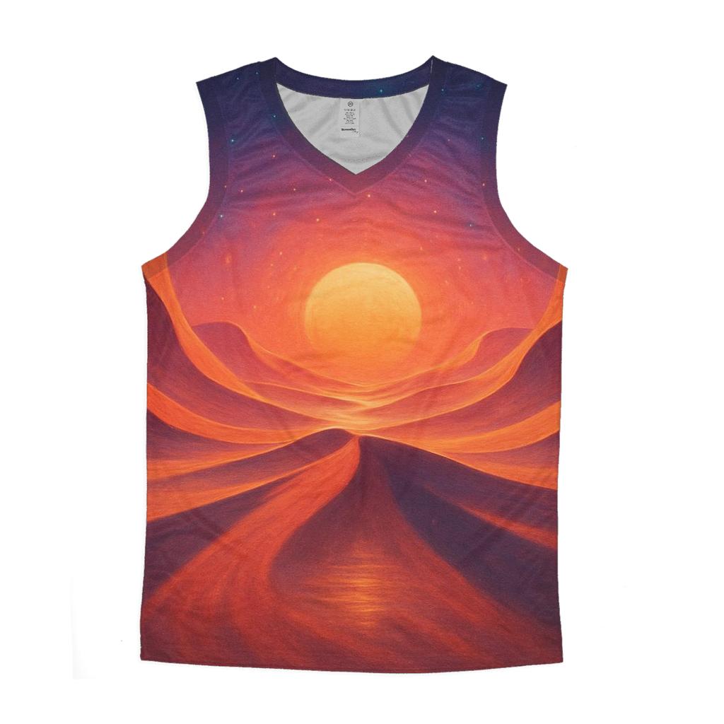 Celestial Sand Dune Sundown custom tank tops