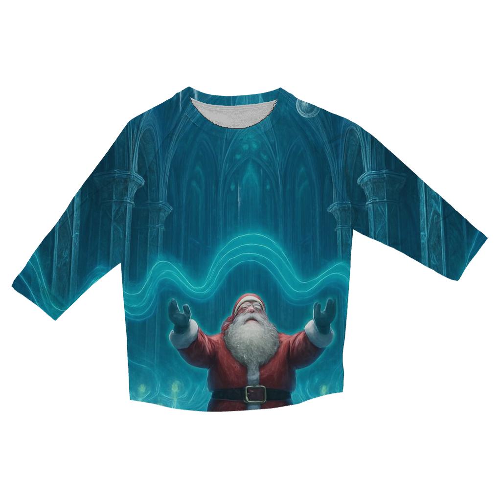 Frozen Cathedral Santa Choir custom 3/4 sleeve shirts