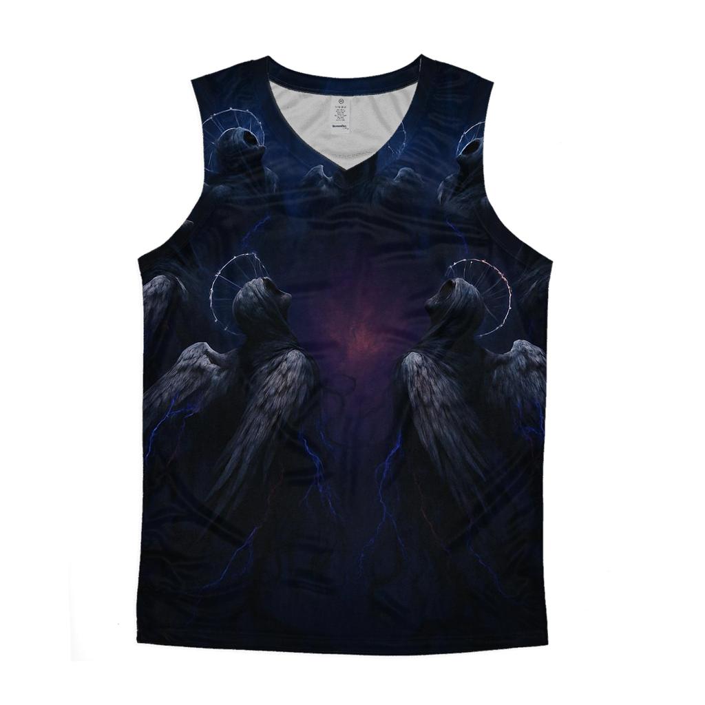 Midnight Choir Of The Fallen graphic print tank tops