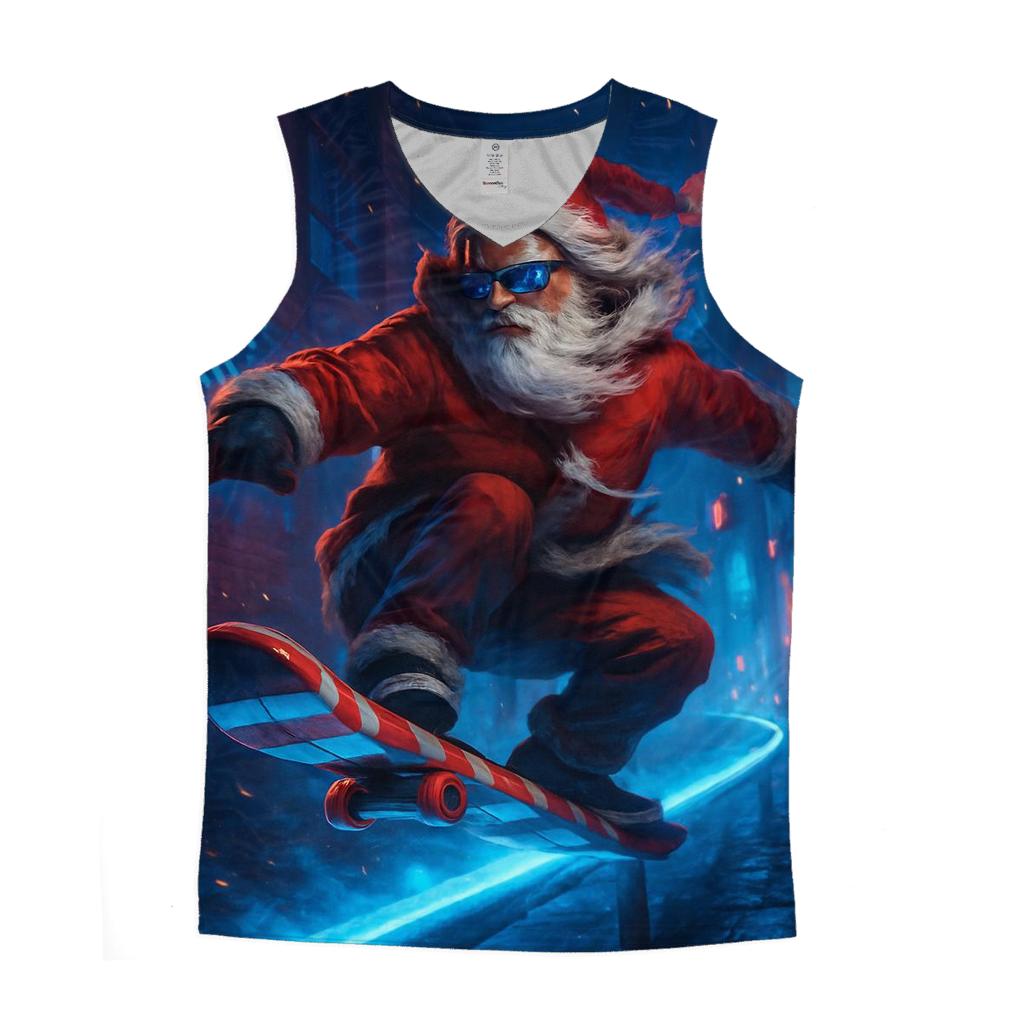 Neon Street Santa Boarder custom tank tops