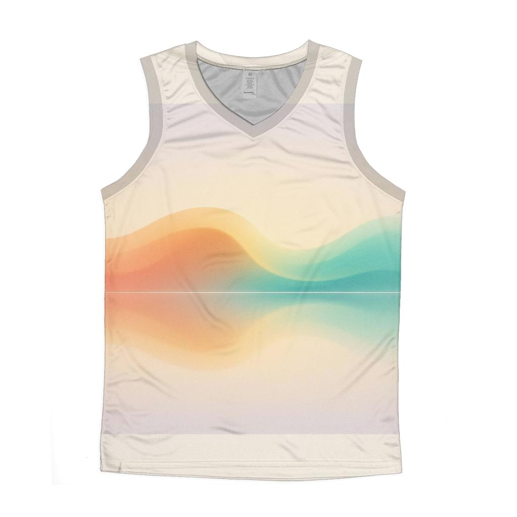 Prismatic Wave Gradient Horizon sports performance tank tops