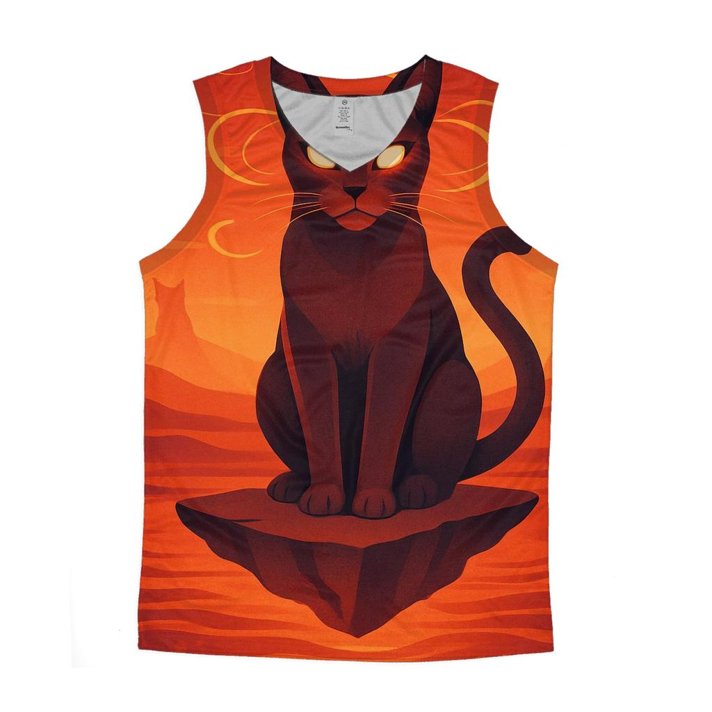 Desert Mirage Oracle Cat personalized athletic tanks