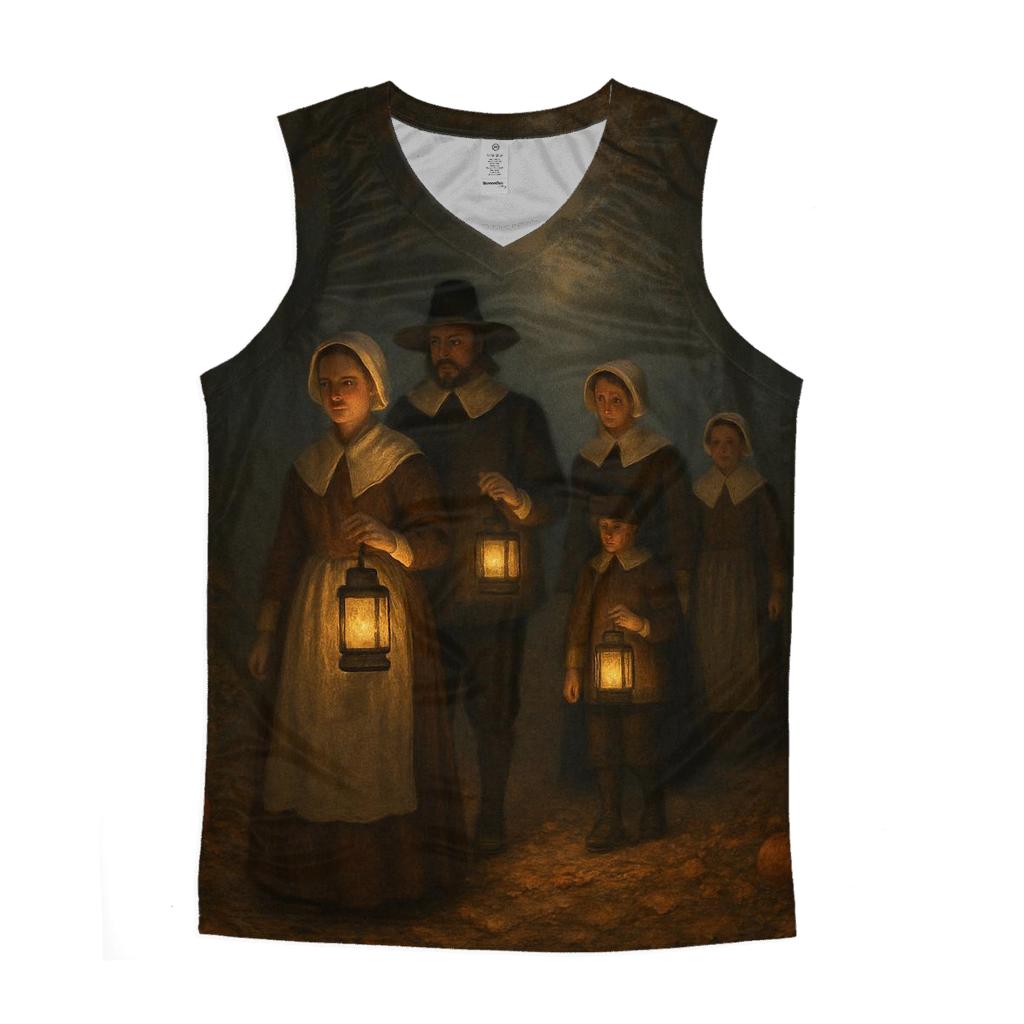 Pilgrims Lantern Path Of Thanks sports performance tank tops