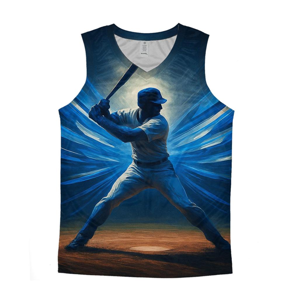 Blue Velocity Wings casual summer tank tops