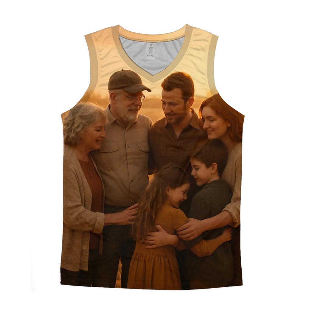 Golden Field Family Harvest Embrace personalized athletic tanks
