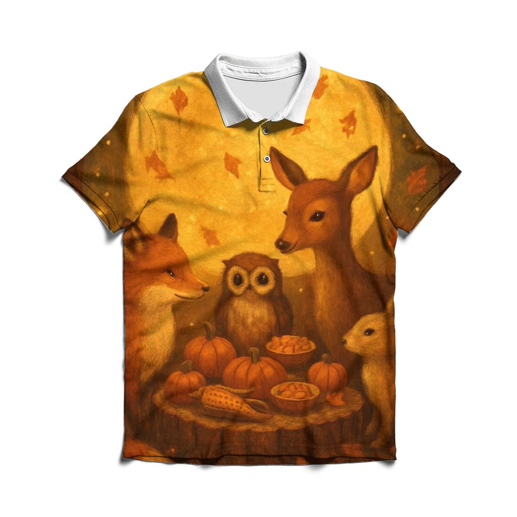 Harvest Moon Woodland Gathering branded logo polo shirts
