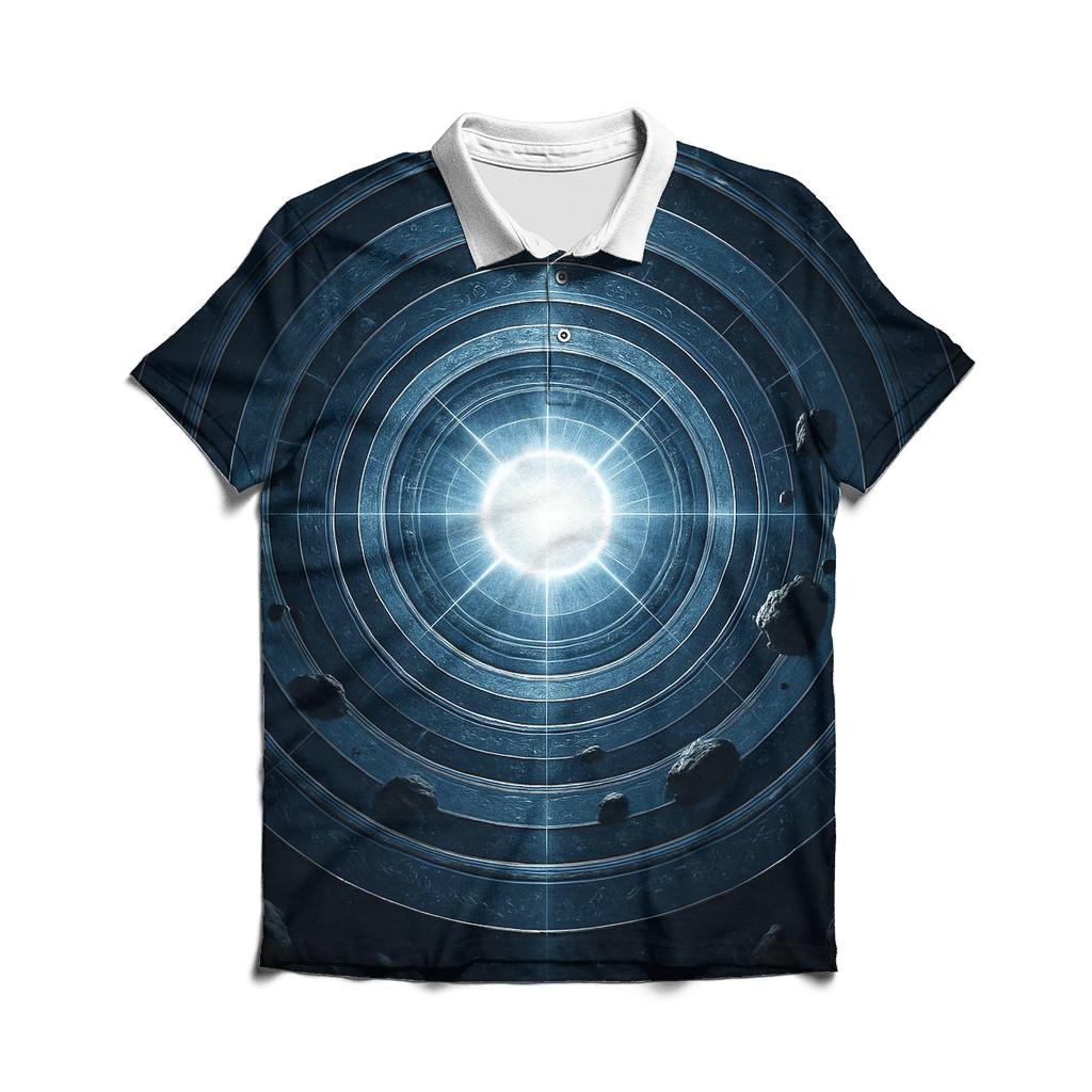 Chrono Rings Of The Silent Pulsar casual sports polo shirts