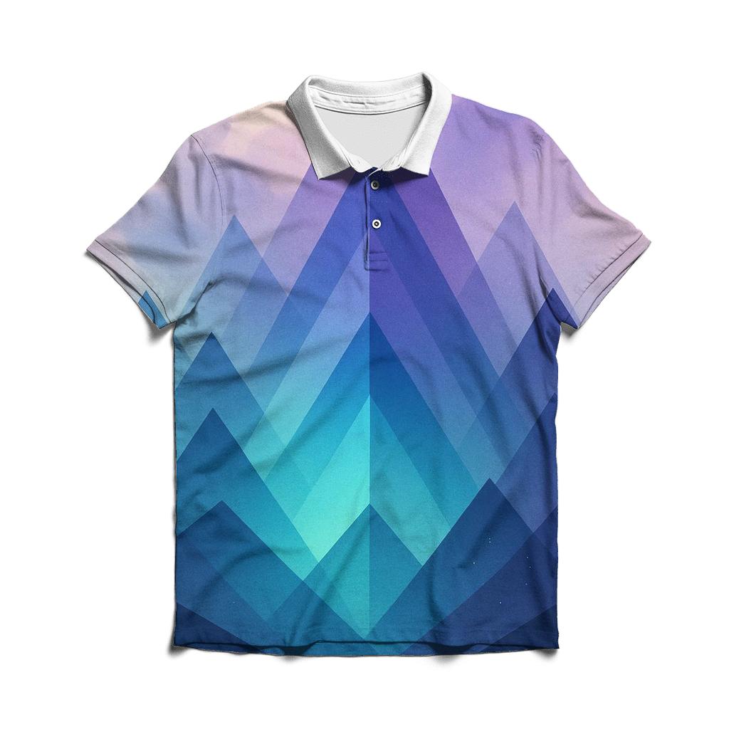 Chromatic Peak Gradient Range casual sports polo shirts