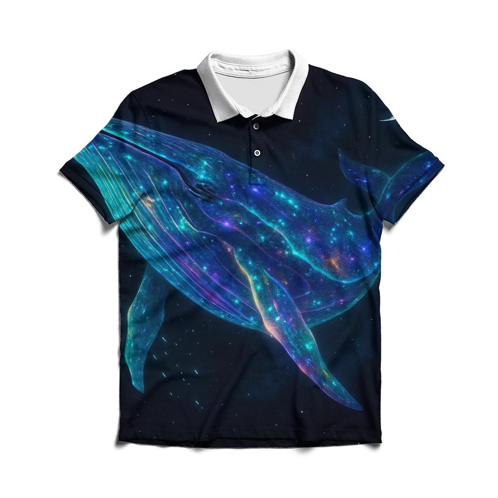 Prismatic Whale Of The Void casual sports polo shirts