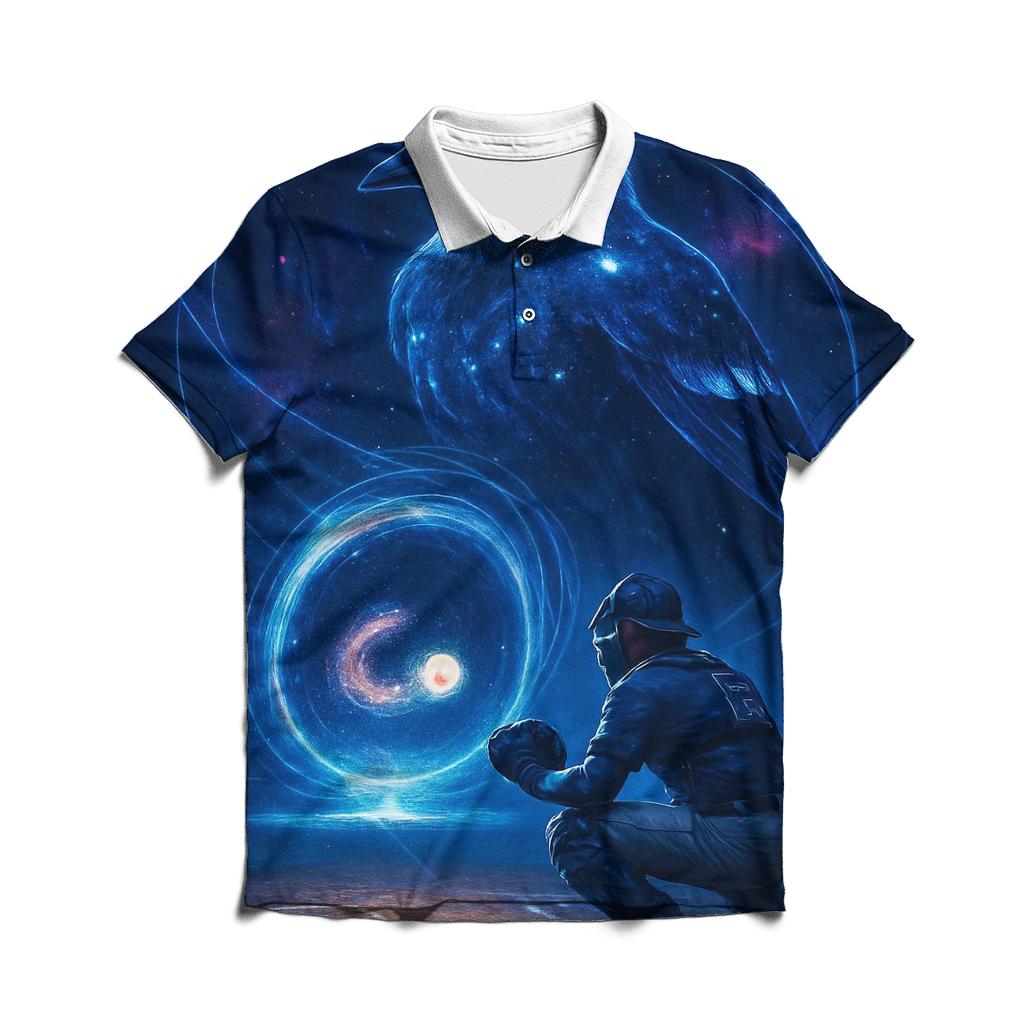 Galaxy Gate With Blue Jays Guardian classic pique polos