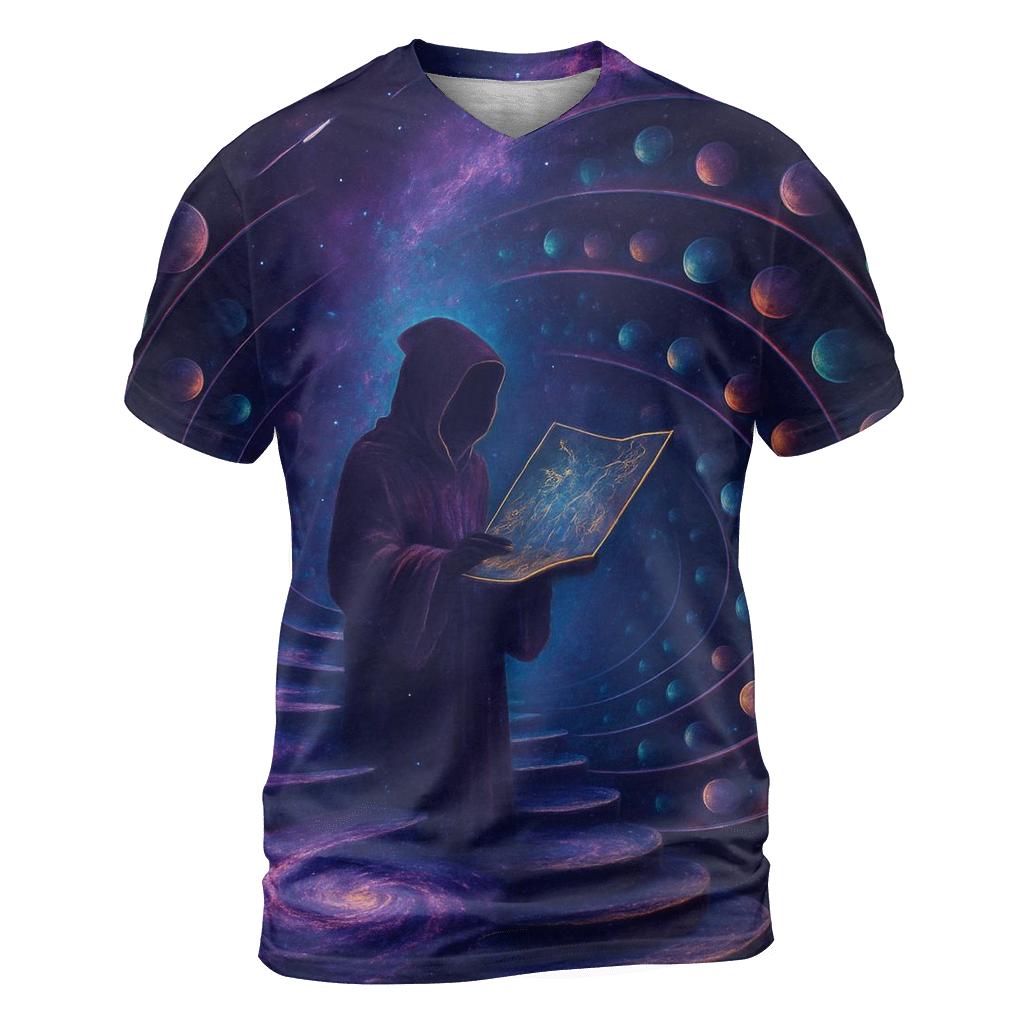 Celestial Library Of Spiral Worlds trendy printed shirt styles