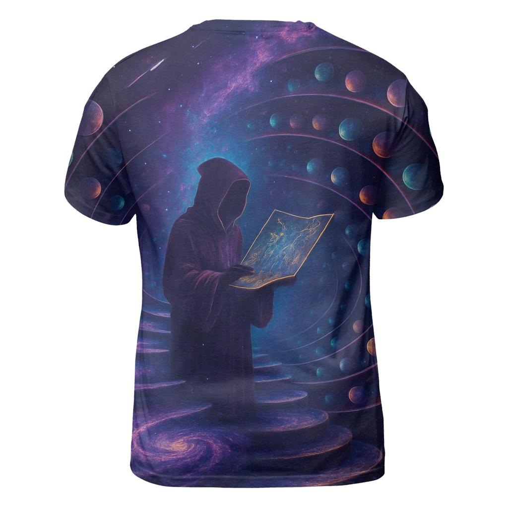 Celestial Library Of Spiral Worlds trendy printed shirt styles