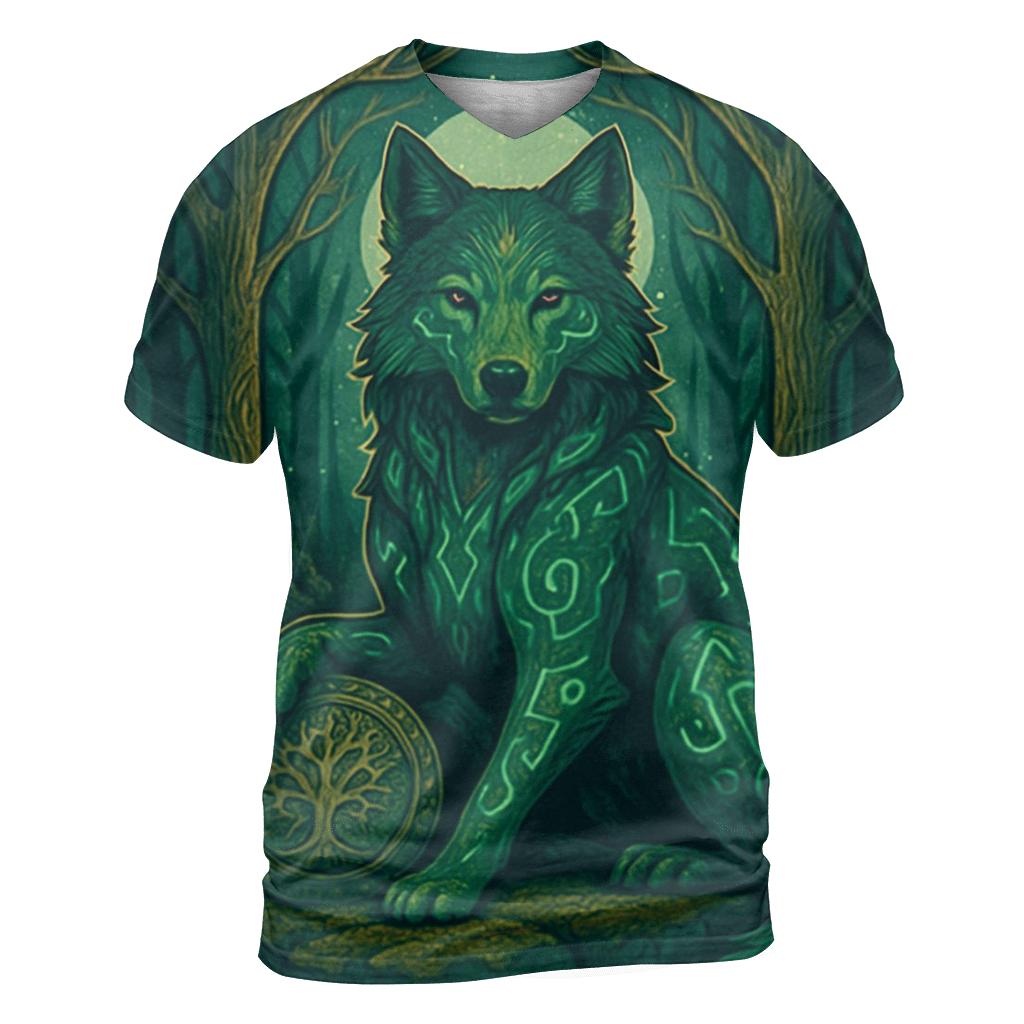 Runes Of The Forest Sentinel artistic all-over print tops