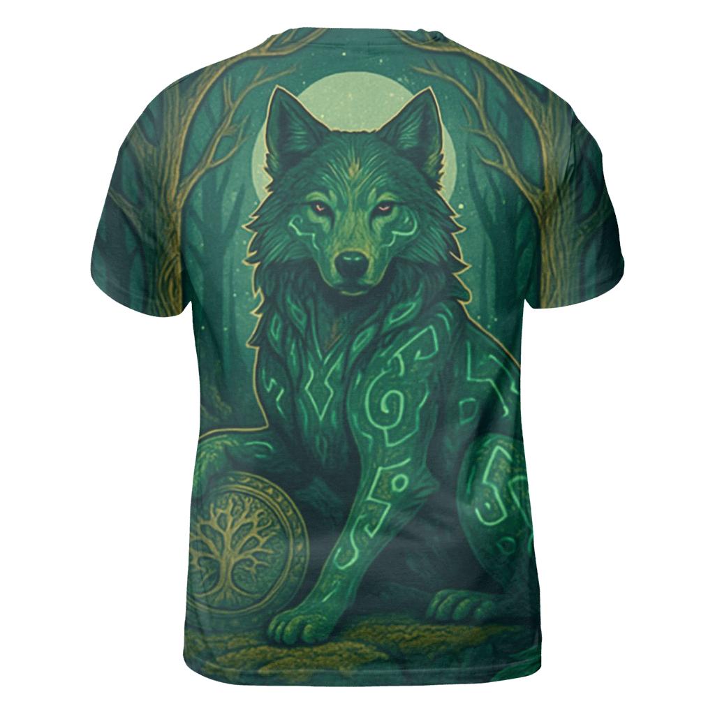 Runes Of The Forest Sentinel artistic all-over print tops