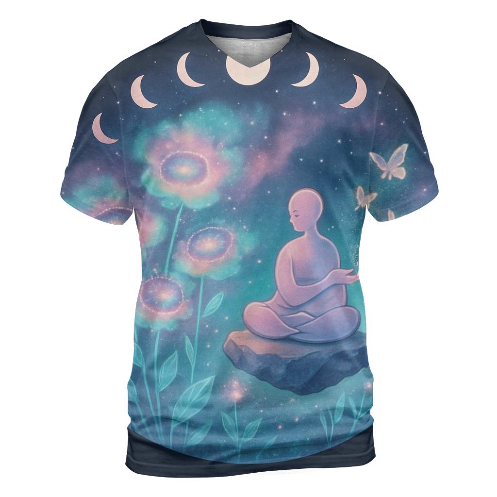 Garden Of Nebula Blossoms unique graphic print tees
