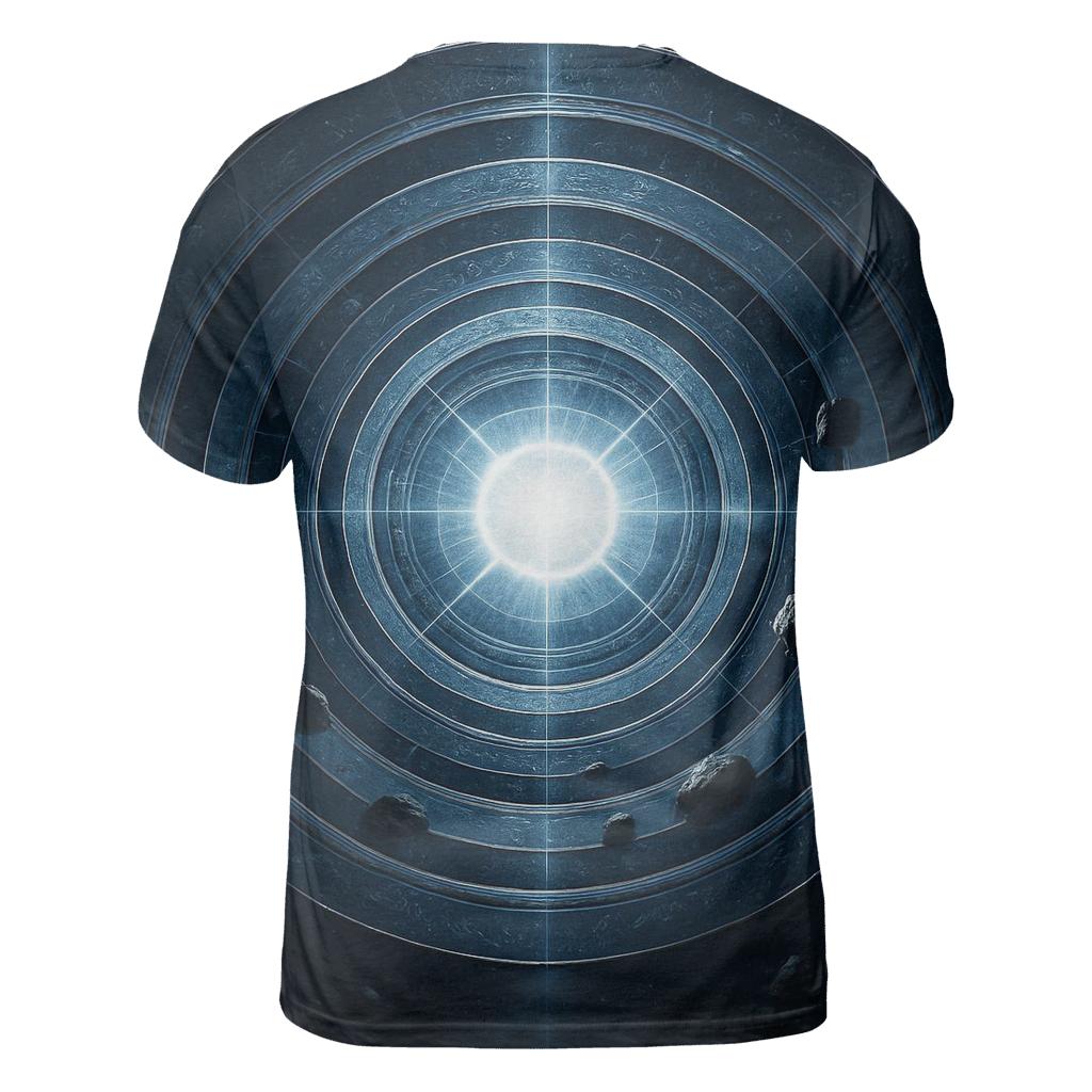 Chrono Rings Of The Silent Pulsar artistic all-over print tops