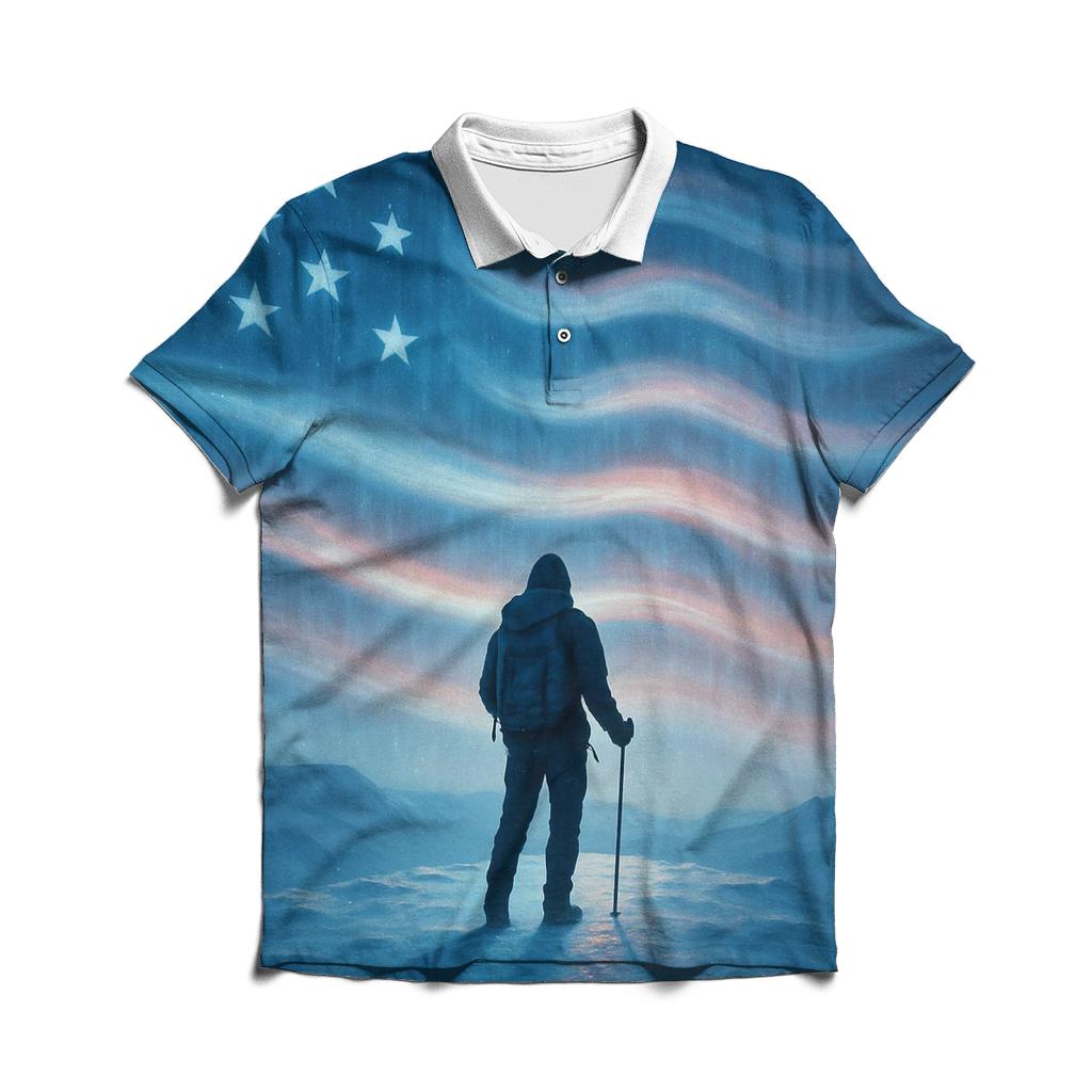 Aurora Frontier Flagtrail custom polo shirts