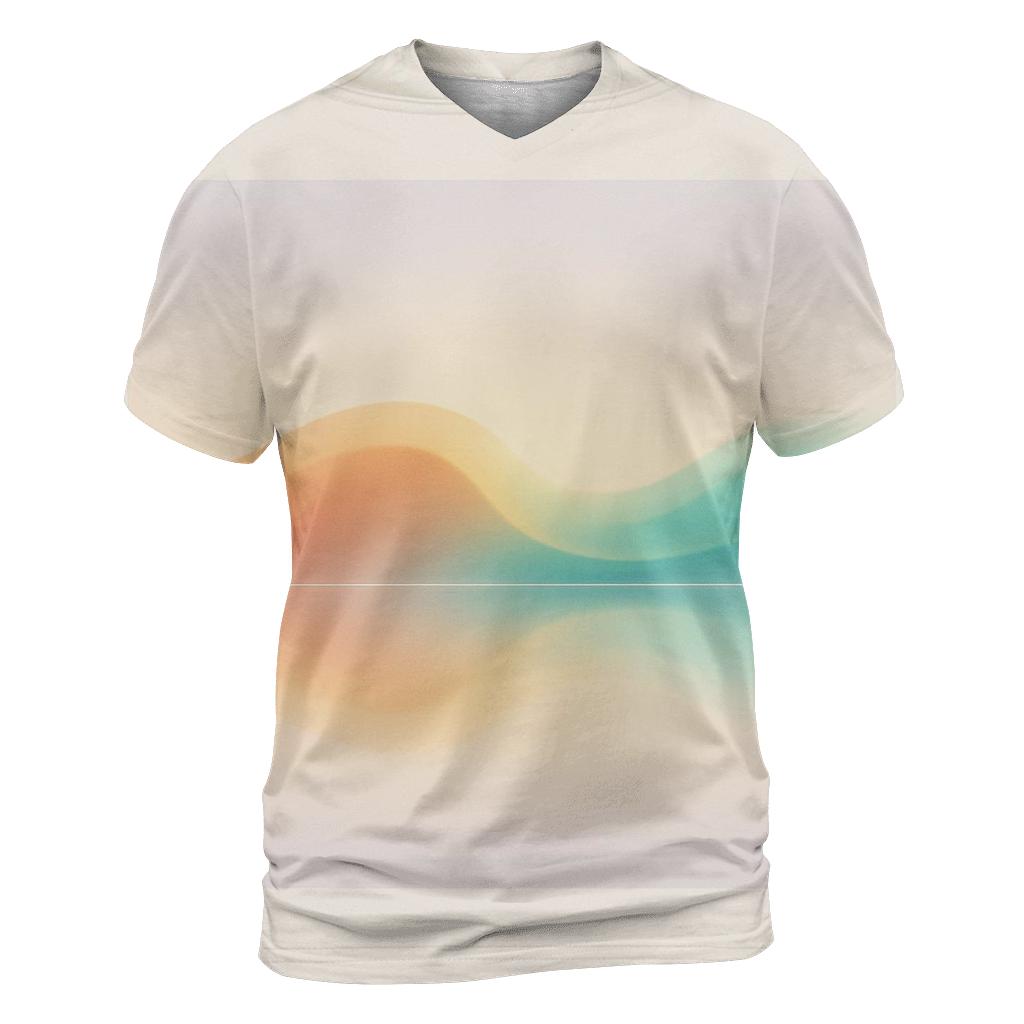 Prismatic Wave Gradient Horizon personalized full print shirts