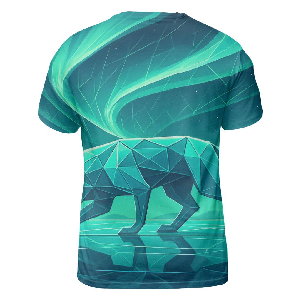 Geometric Aurora Tracker personalized full print shirts