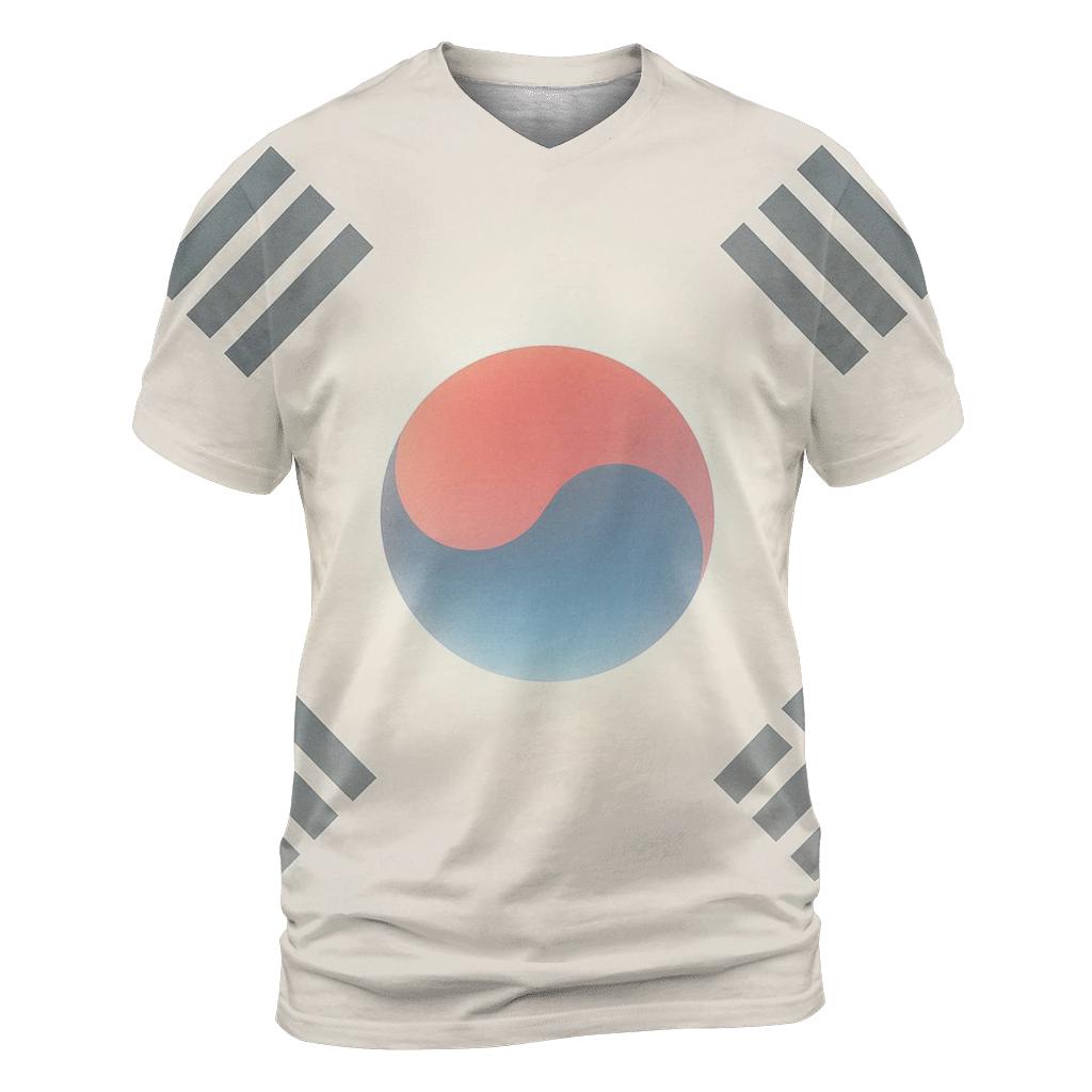 South Korean Flag Sky Portal Abstract custom all-over print shirts