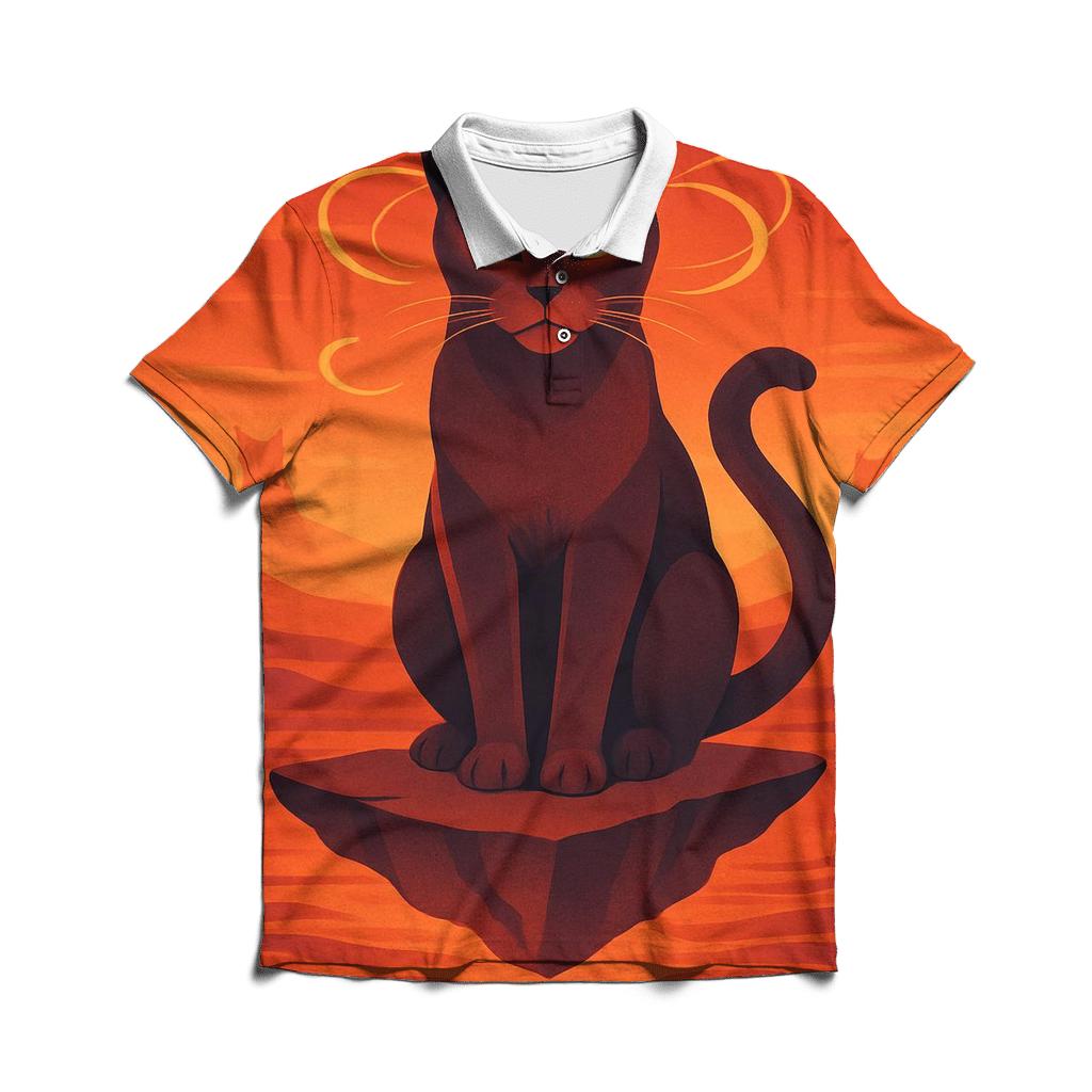 Desert Mirage Oracle Cat stylish collar polo tees