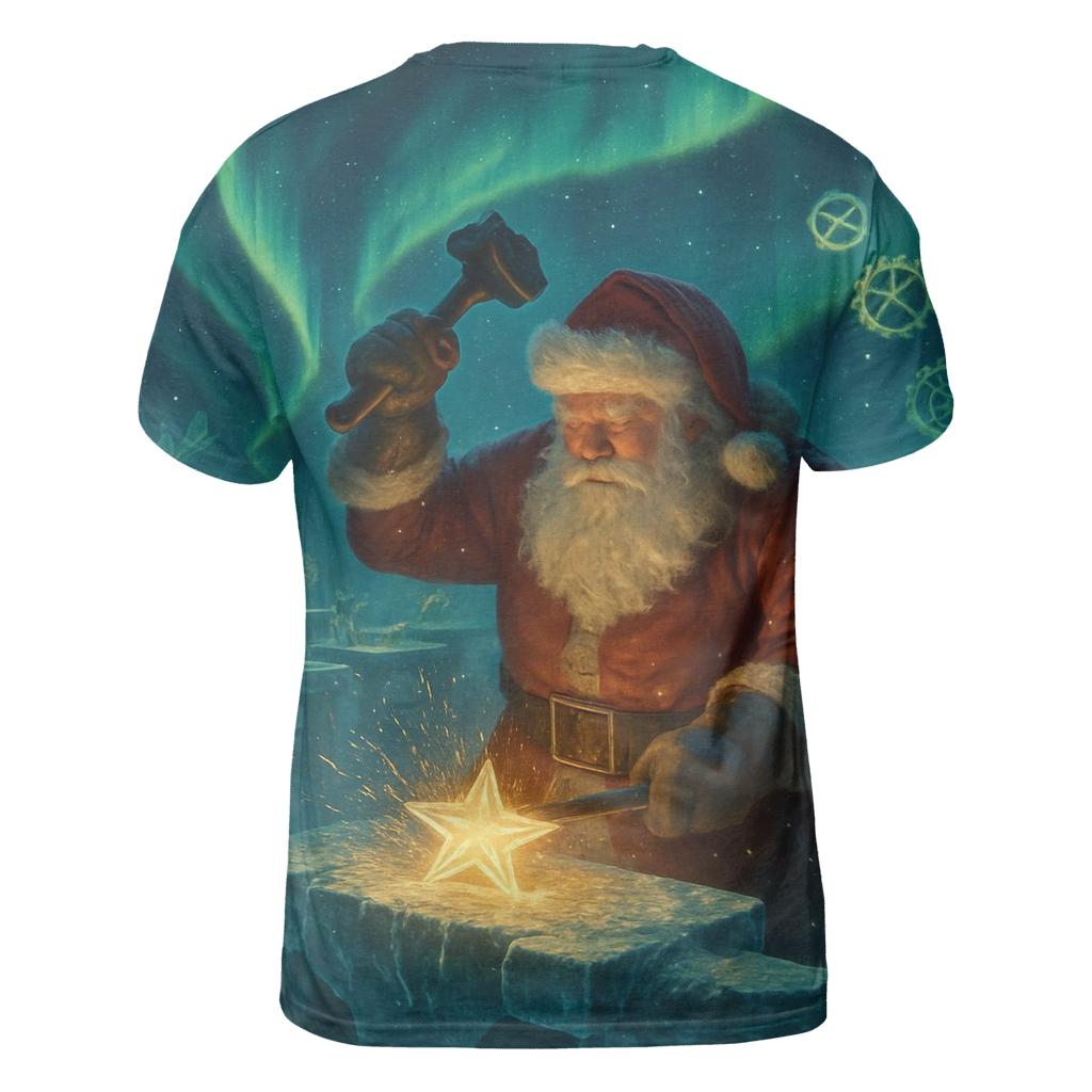 Aurora Forge Santa Workshop designer pattern shirts
