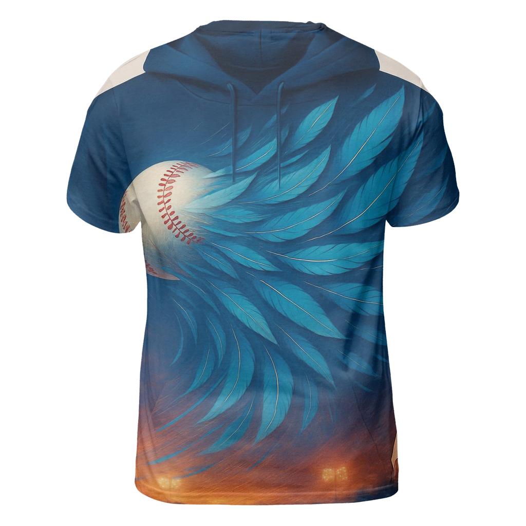 Twilight Feather Fastbreak Blue Jays artistic all-over print tops