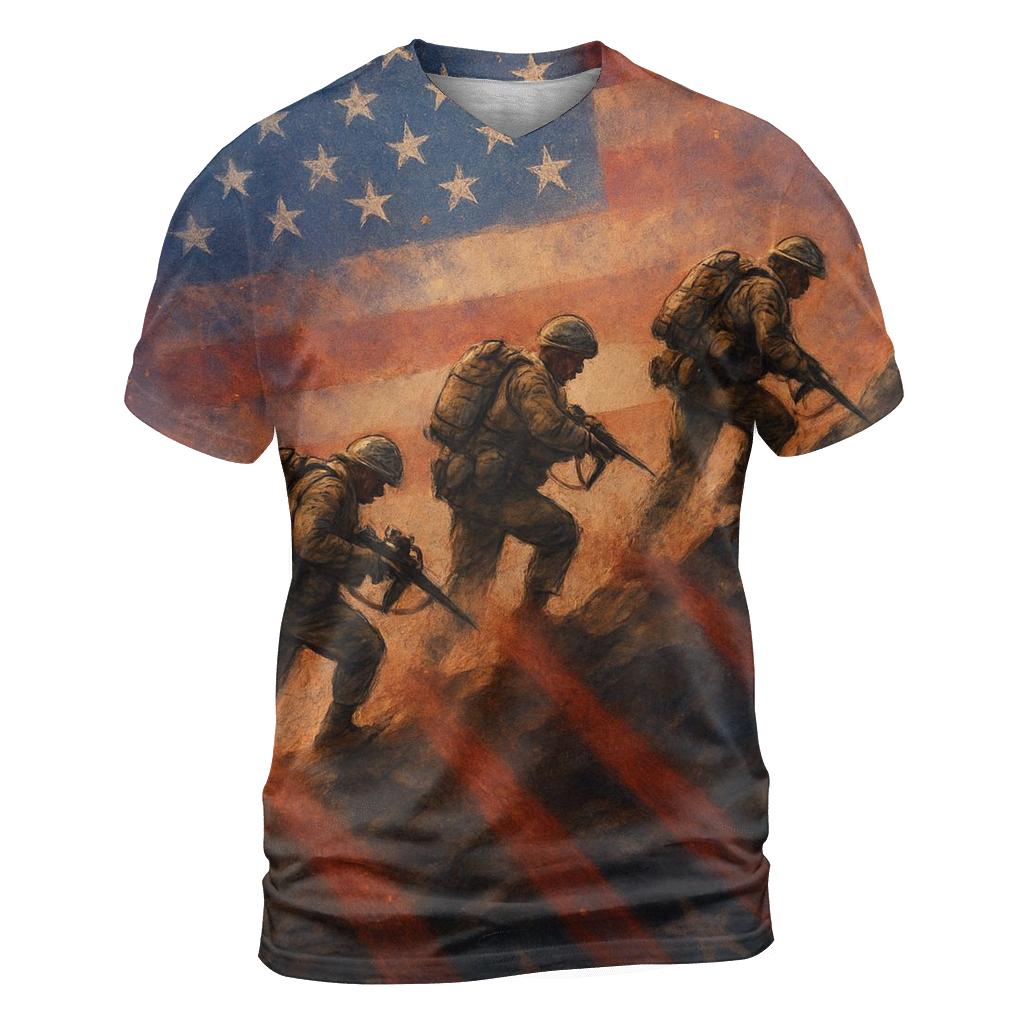 Freedom Carried On Their Shoulders personalized full print shirts