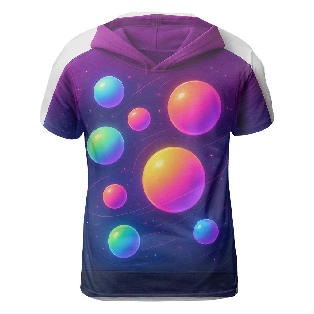 Orbiting Spheres Gradient Playground designer pattern shirts