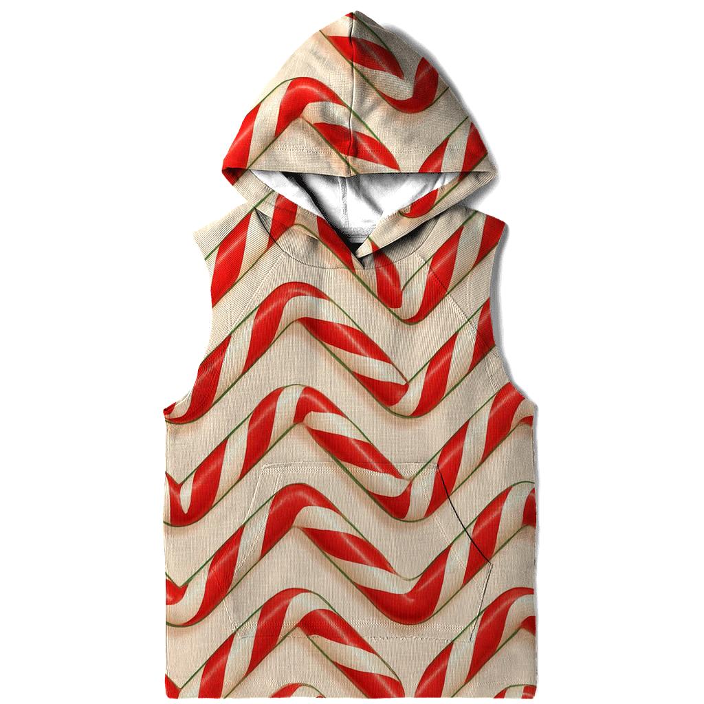 Candy Cane Chevron Parade printed hoodies