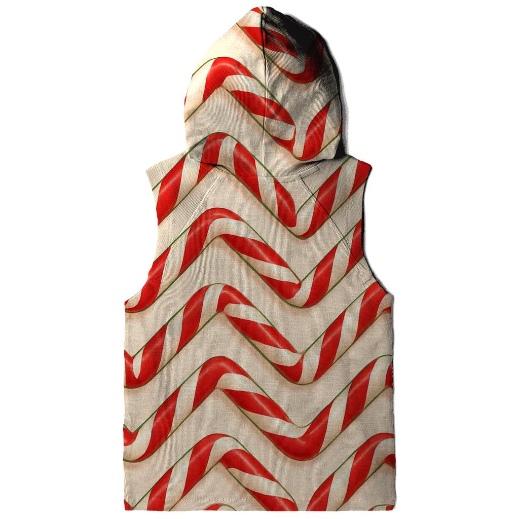 Candy Cane Chevron Parade printed hoodies