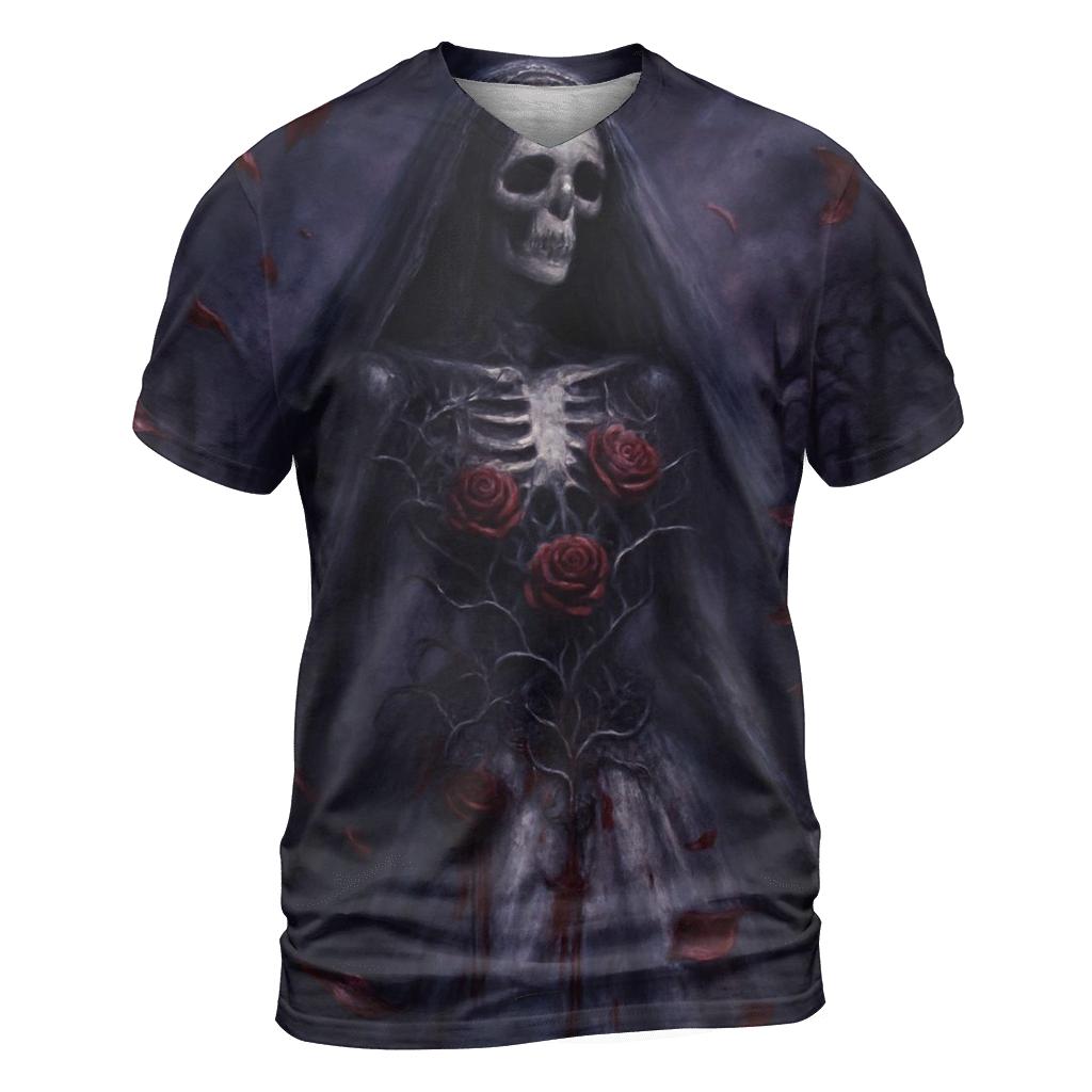 Bride Of The Iron Roses creative print fashion shirts