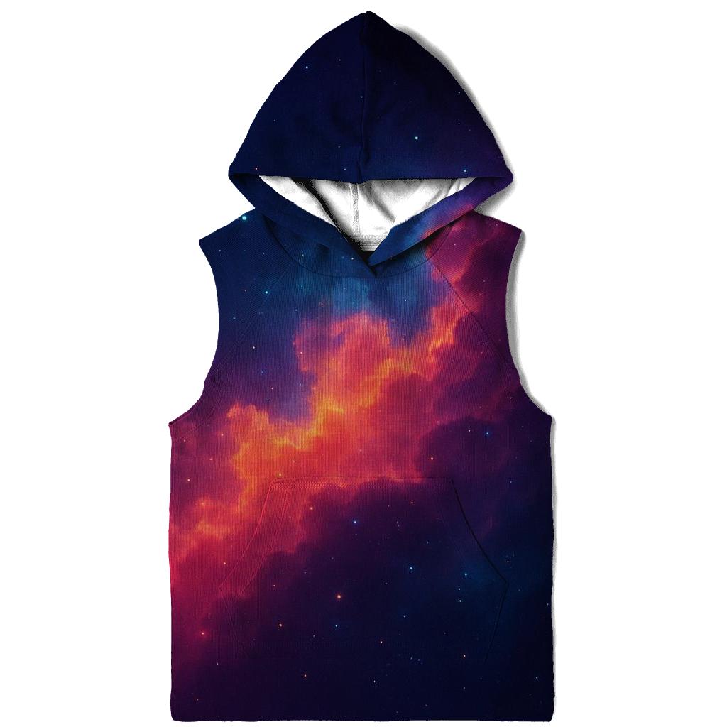 Nebula Drift Gradient Mirage printed hoodies