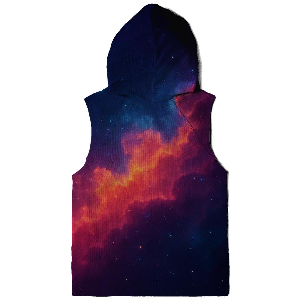 Nebula Drift Gradient Mirage printed hoodies