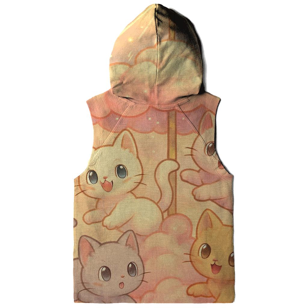 Cotton Candy Cloud Carousel Cats pullover hoodies