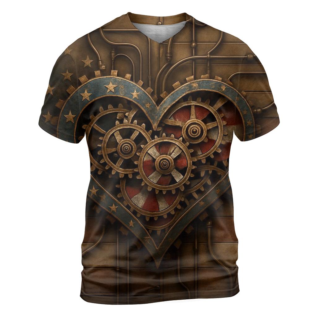 Clockwork Stars And Stripes trendy printed shirt styles