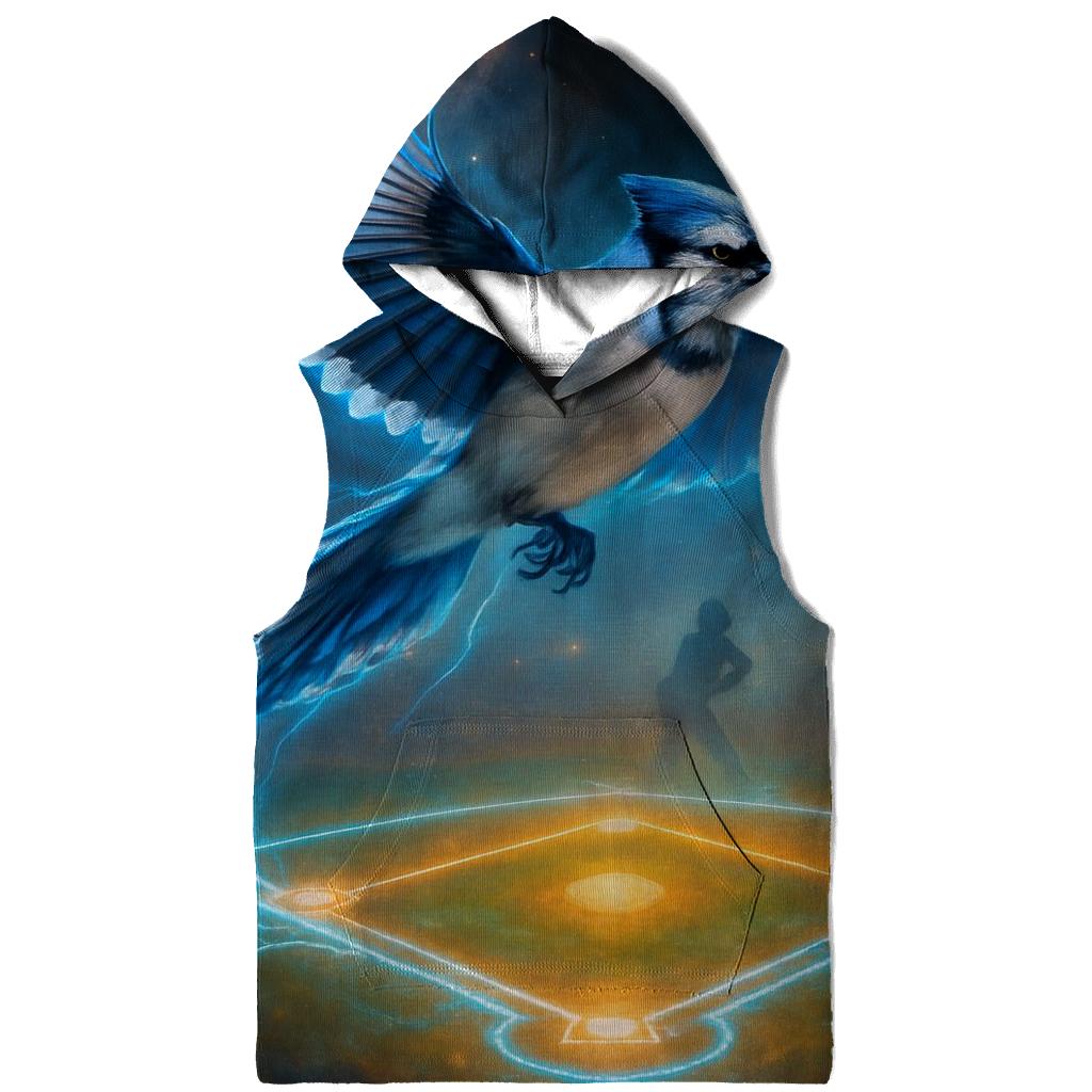 Nebula Diamond With Blue Jays Flight graphic hoodies