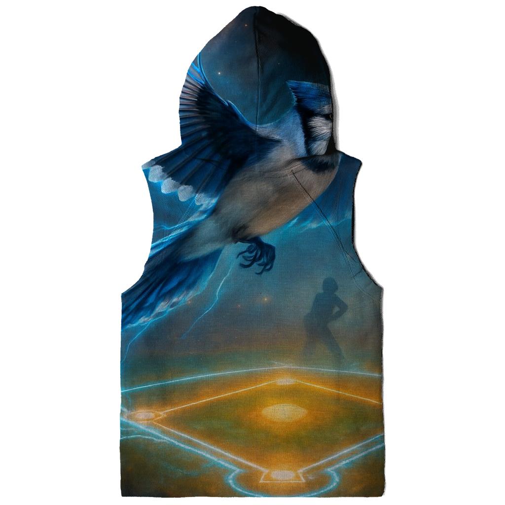 Nebula Diamond With Blue Jays Flight graphic hoodies