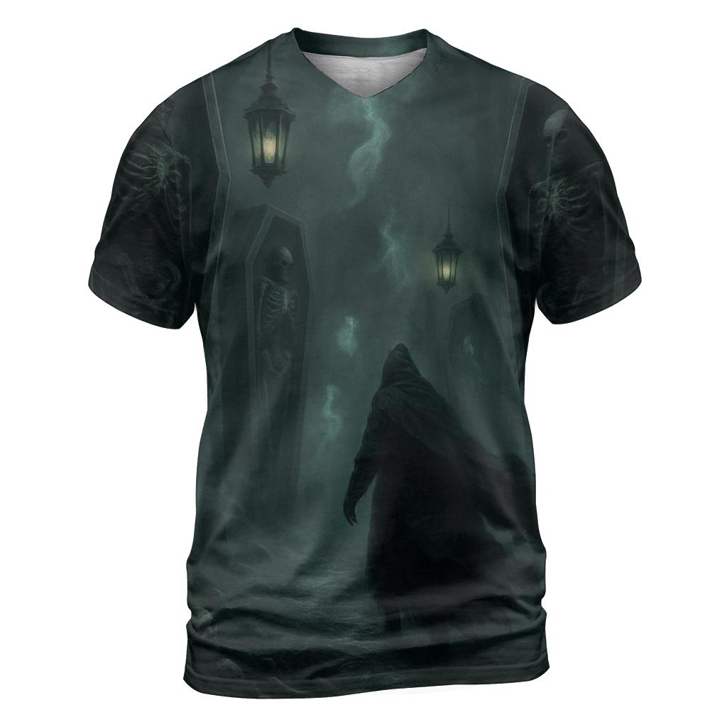 Coffin Forest Of The Black Lanterns artistic all-over print tops