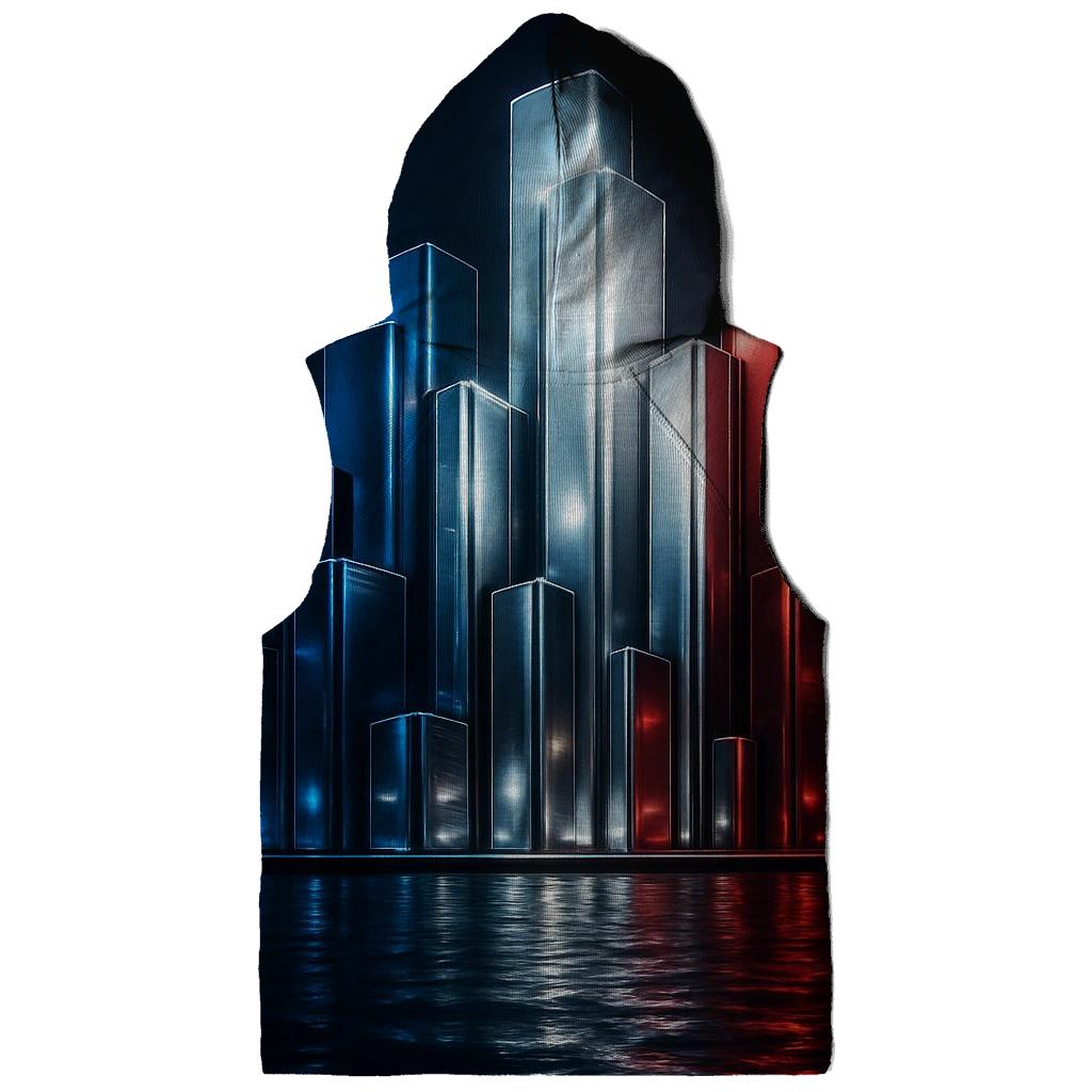 French Flag City Skyline Metallic Night hoodie styles