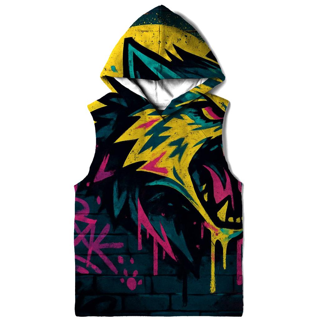 Street Graffiti Lunar Wolf custom hoodies