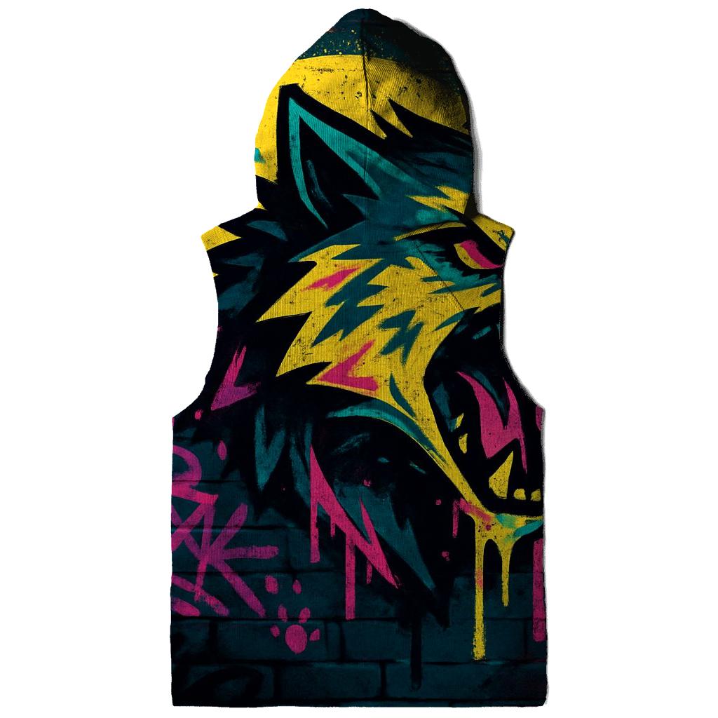Street Graffiti Lunar Wolf custom hoodies