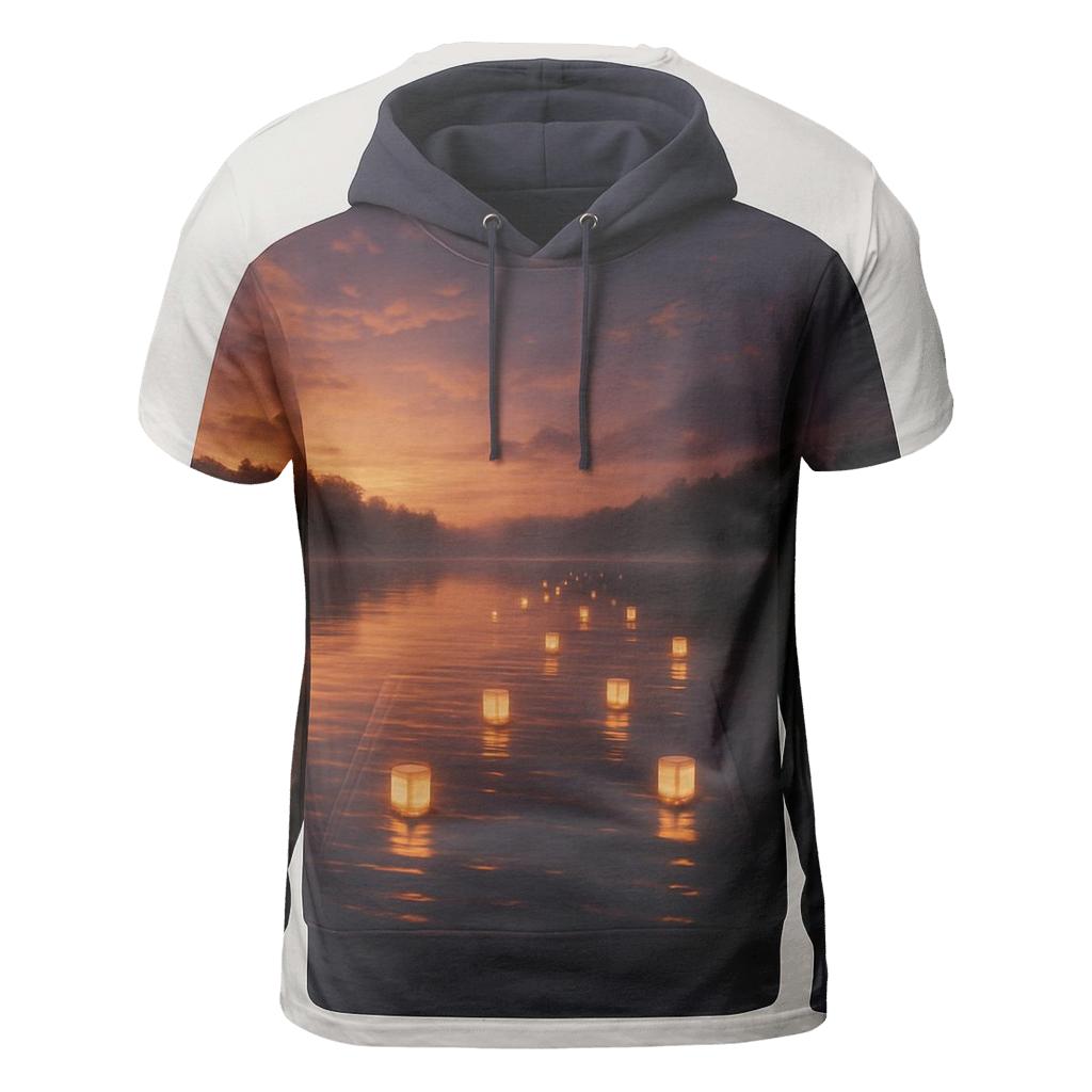Lantern Lake Sundown trendy printed shirt styles